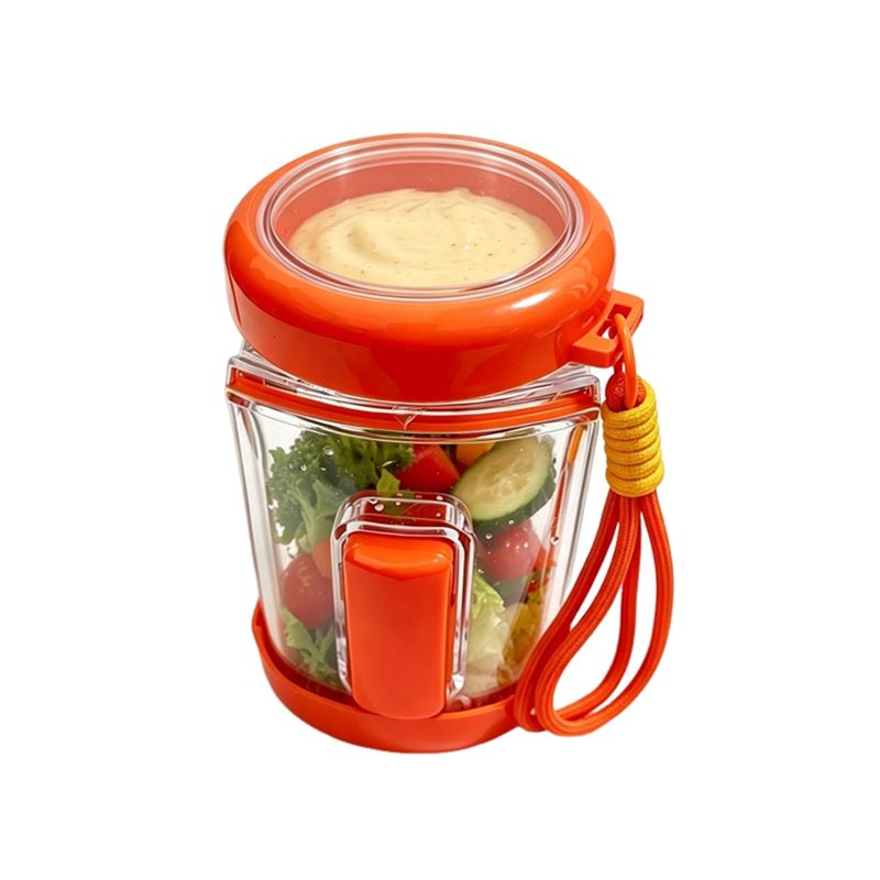 Meal Prep Jar Salad - ABDJ-Leakproof Salad Pod Portable Salad Jar