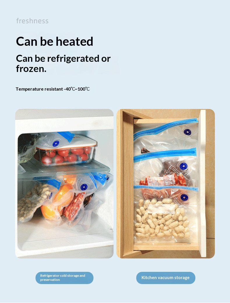 Meal Prep Vacuum Seal Containers - BPA Free Reusable Vacuum Food Storage