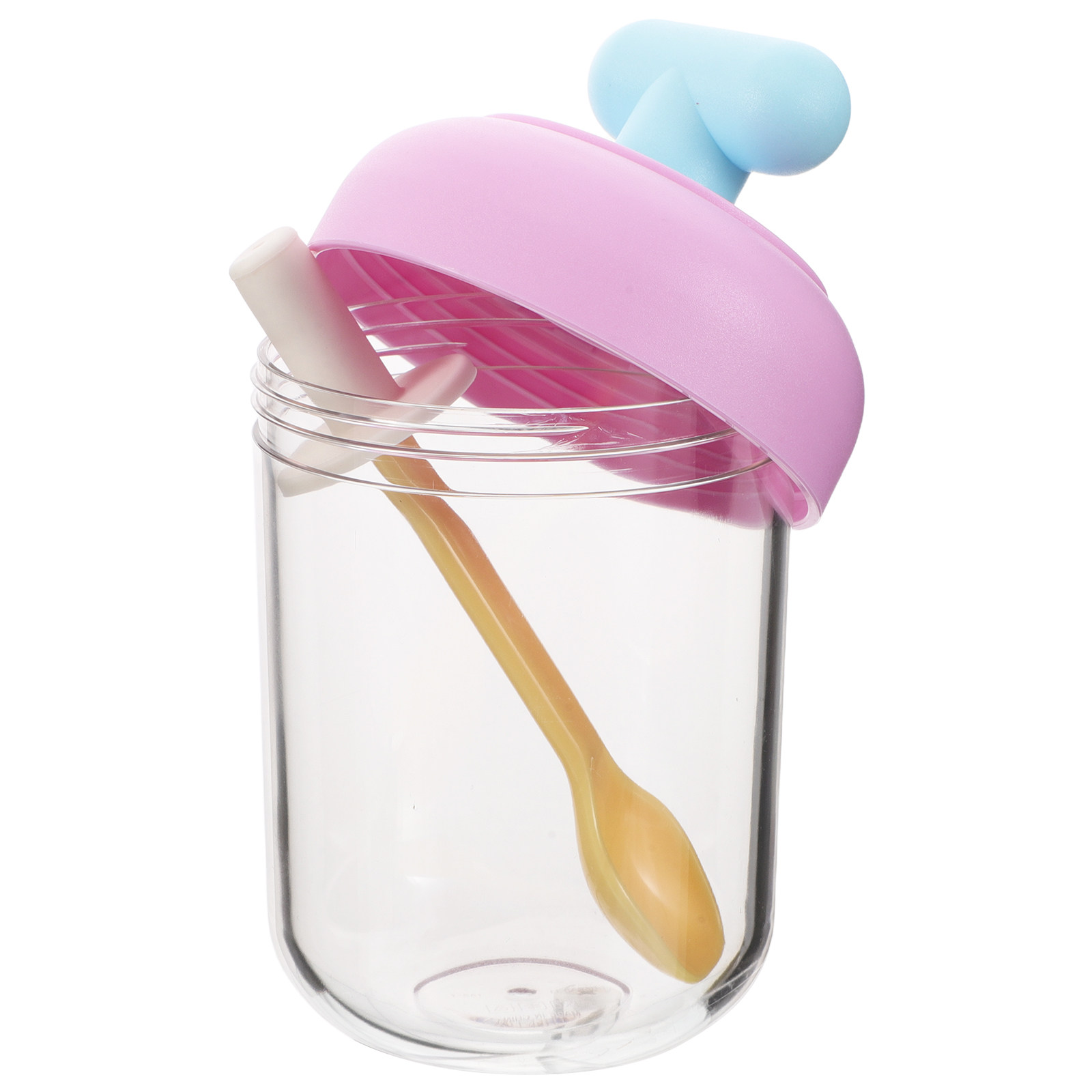 Meal Prep Jar Salad - Portable Double-Layer Salad Cup with Leakproof