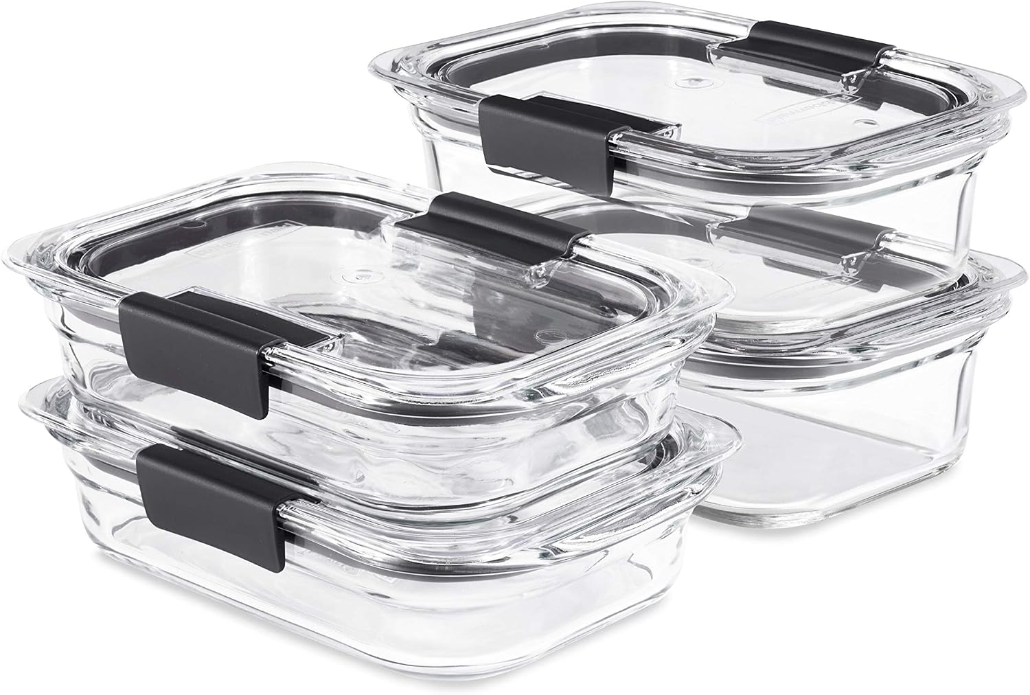 Meal Prep Glass Containers With Lids - Brilliance Glass Food Storage set of