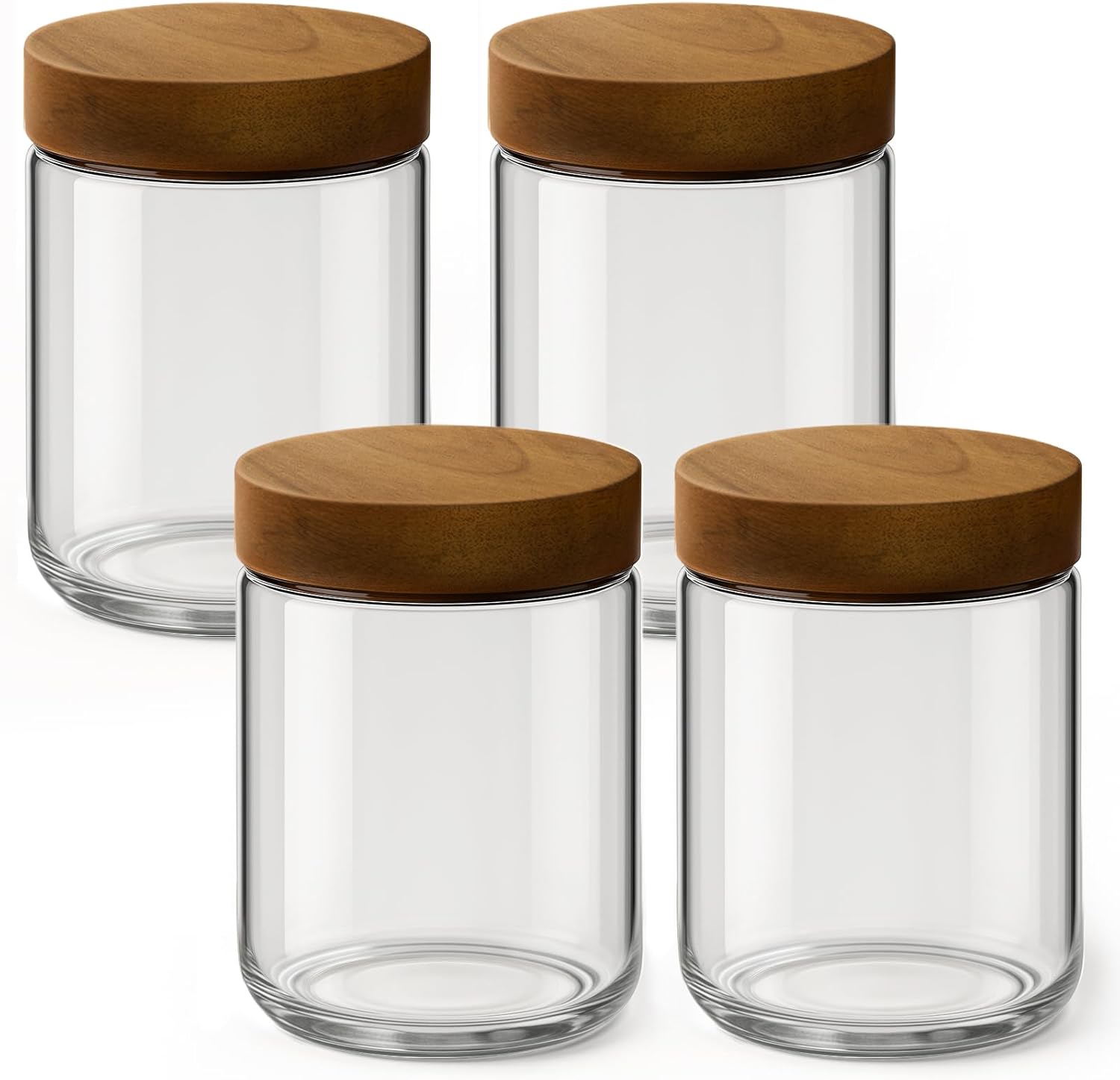 16oz 4 Pack Overnight Oats Con - Meal Prep Glass Containers With Lids recension och pris