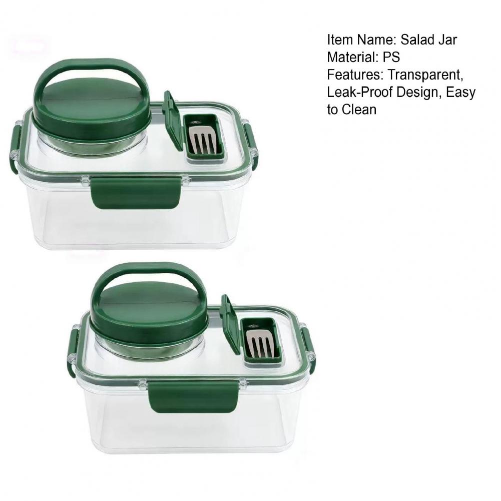 Leak-proof Salad Box 2-pack Sa - Meal Prep Jar Salad recension och pris
