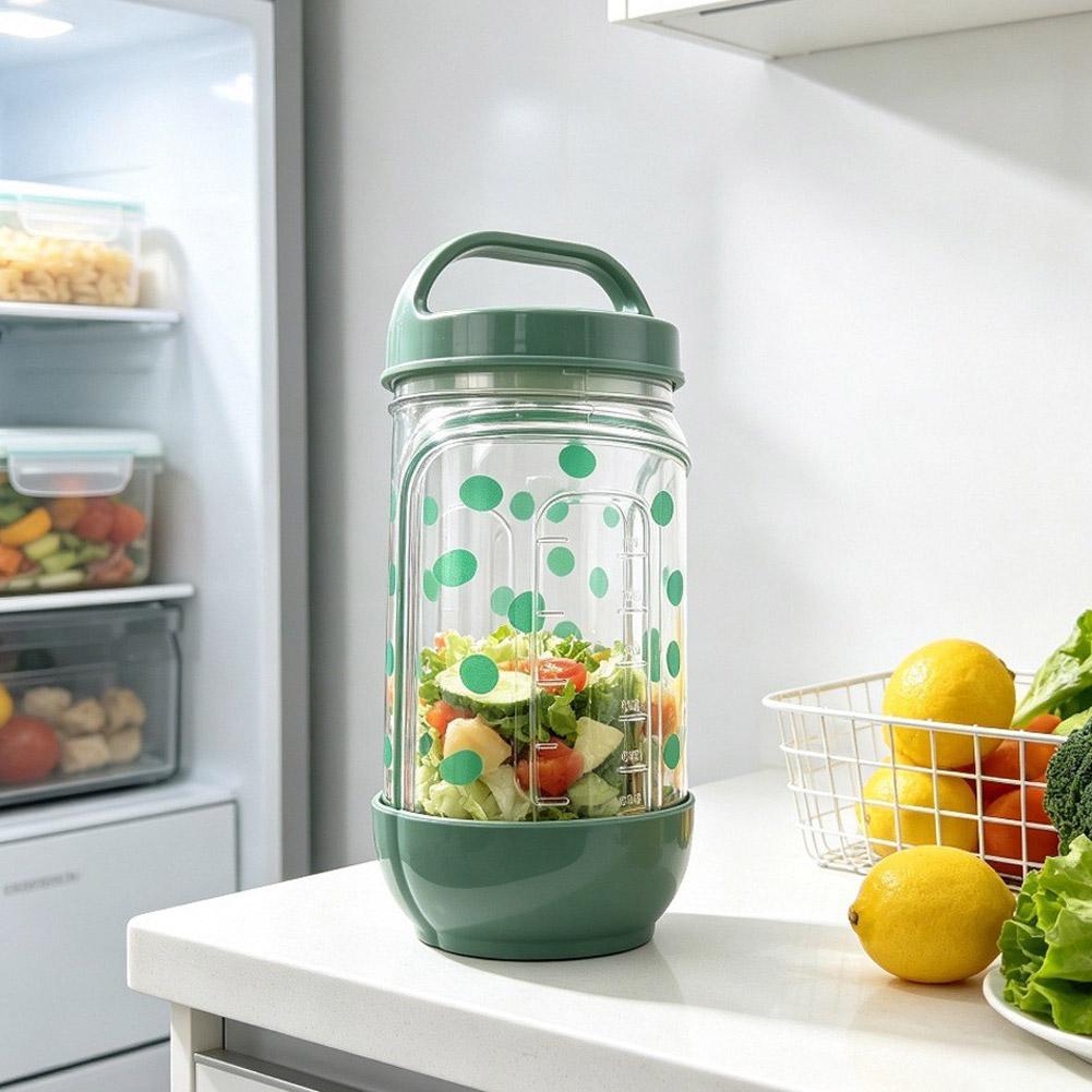 Salad Cup Fork Sauce Container - Meal Prep Jar Salad recension och pris