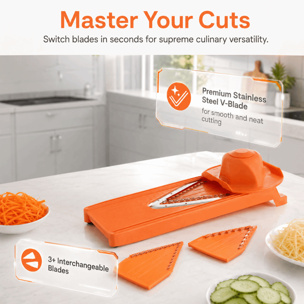 ABS Mandoline Cutter Orange St - Mandoline Slicer Guard recension och pris
