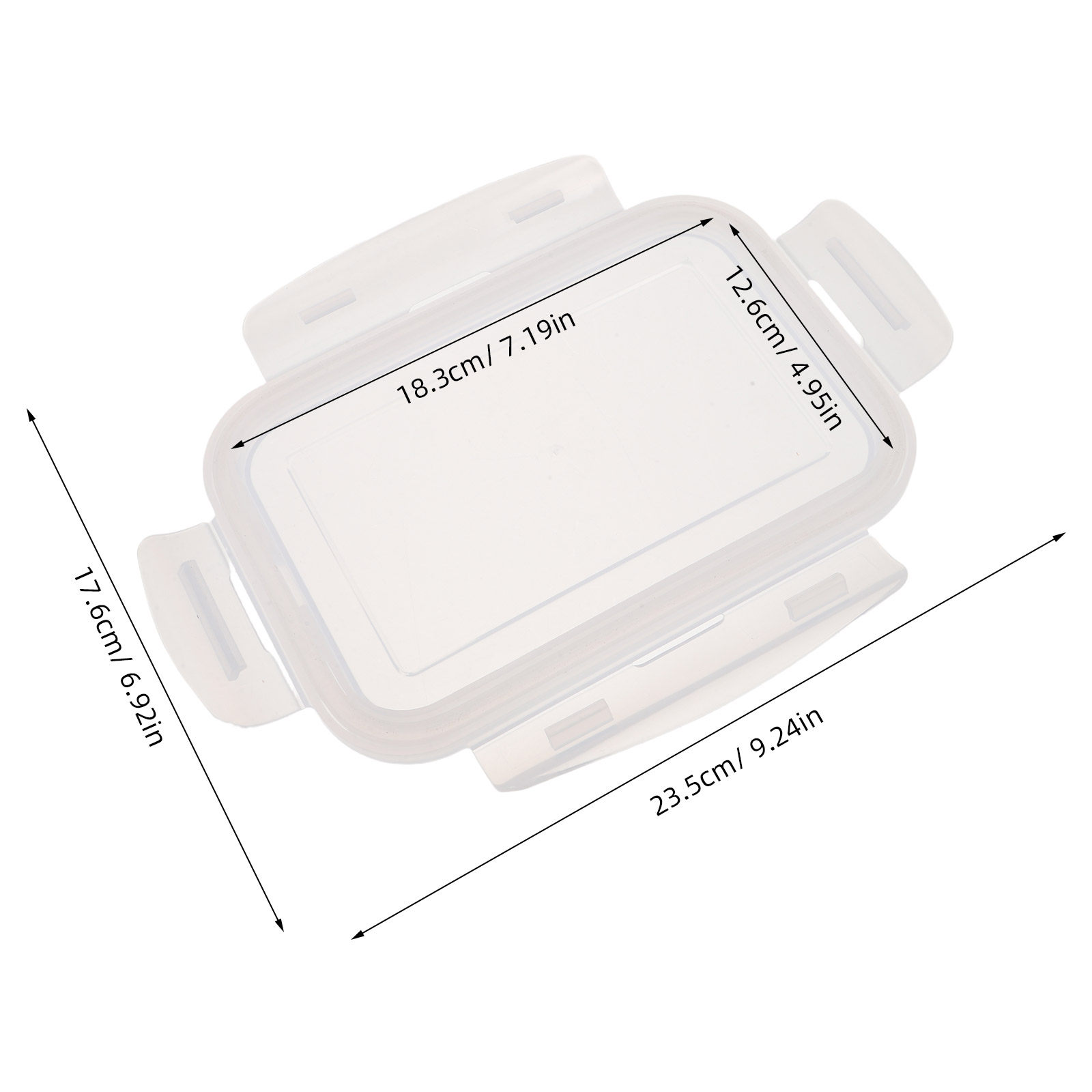 Airtight Rectangle Container L - Meal Prep Glass Containers With Lids recension och pris