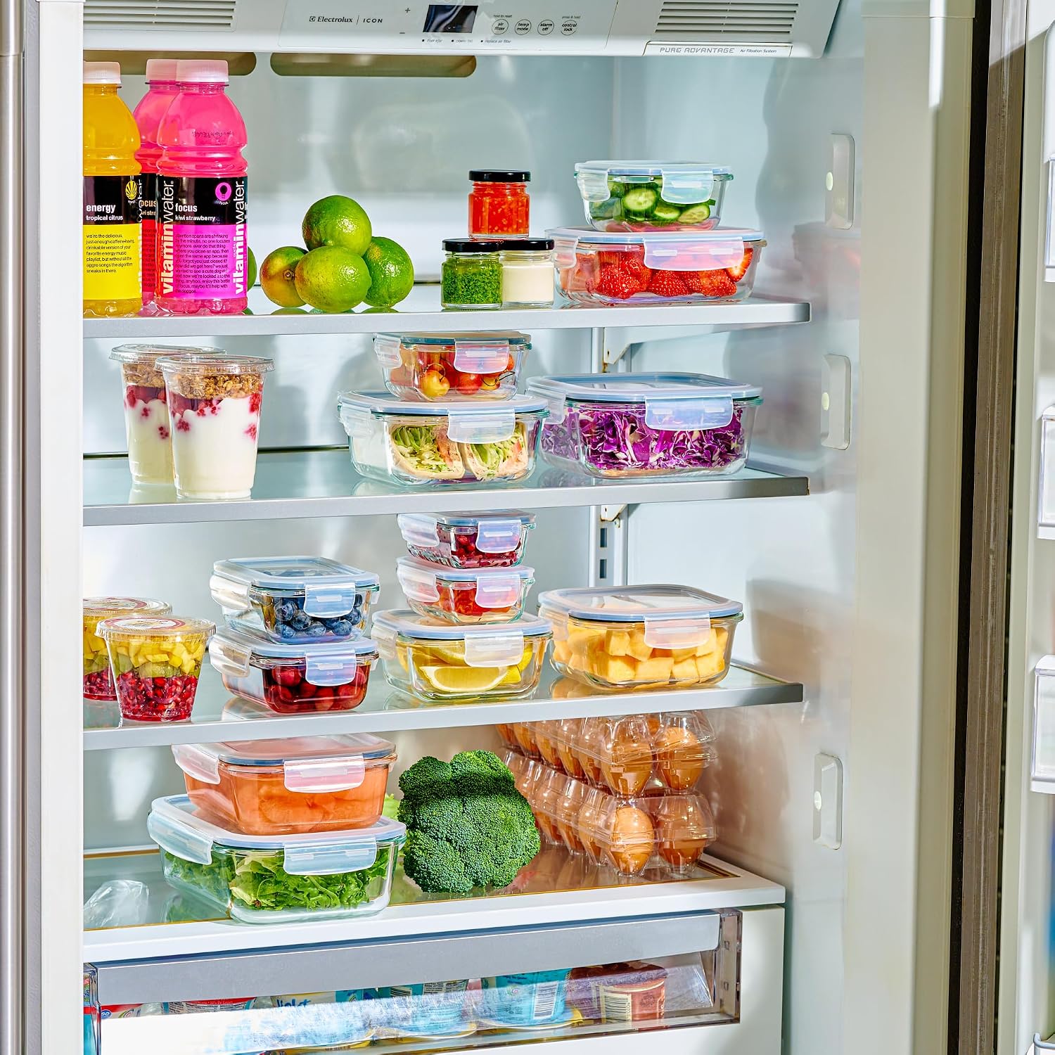 40pc Set Glass Food Storage Co - Meal Prep Glass Containers With Lids recension och pris