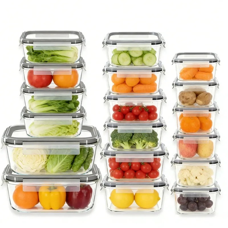 Glass Food Storage Containers  - Meal Prep Glass Containers With Lids recension och pris