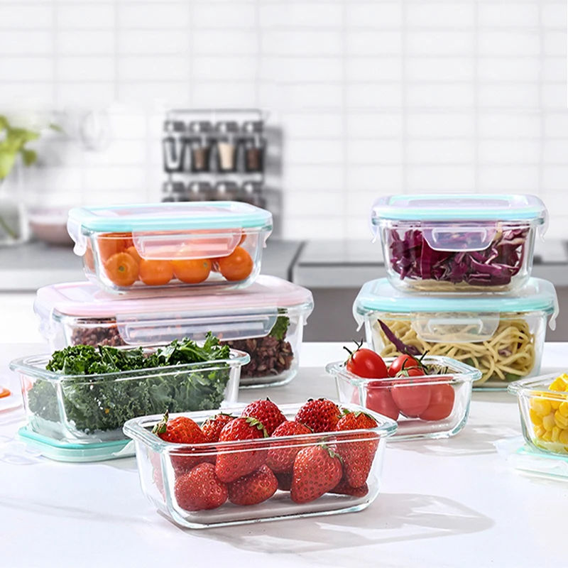 Borosilicate Glass Lunch Box A - Meal Prep Glass Containers With Lids recension och pris