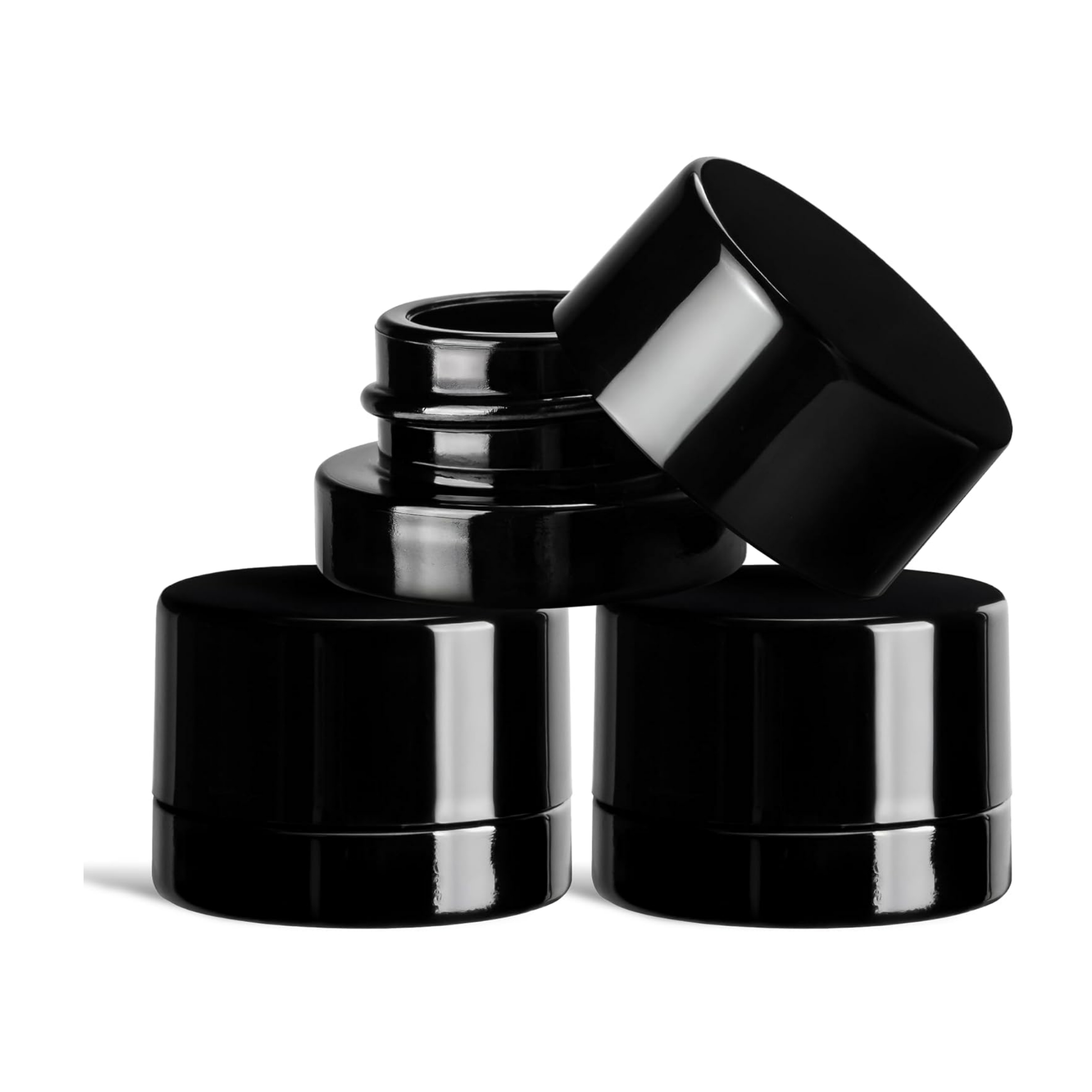 5ml Thick Black Glass Jars wit - Meal Prep Glass Containers With Lids recension och pris