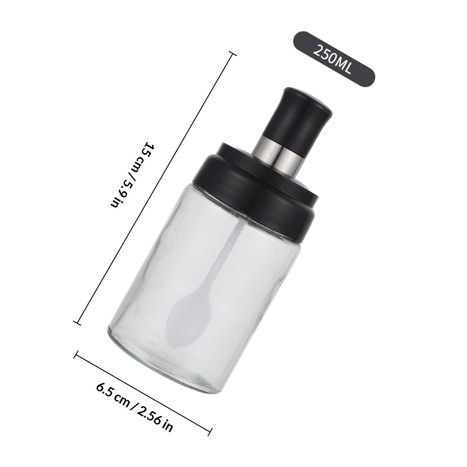 4Pcs Glass Spice Jar with Spoo - Meal Prep Glass Containers With Lids recension och pris