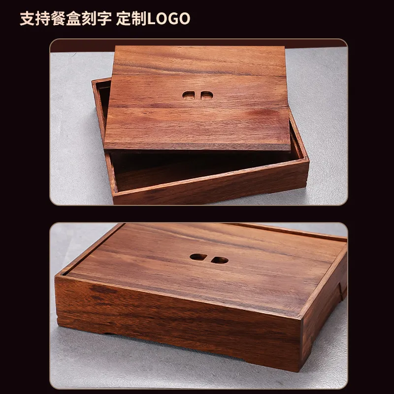 Black Walnut Bento Box with Di - Meal Prep Korean Food recension och pris
