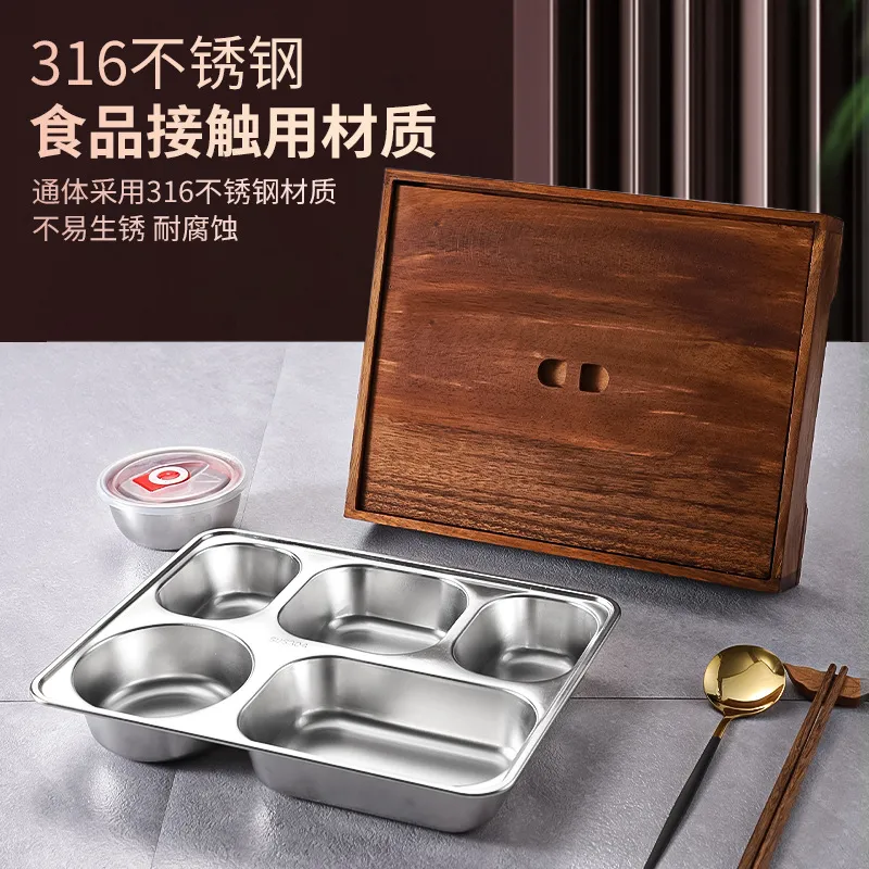 Black Walnut Bento Box with Di - Meal Prep Korean Food recension och pris