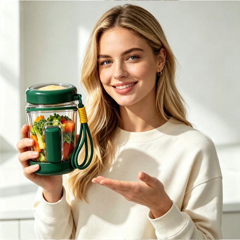 FYBL-Salad Pod Leakproof Salad - Meal Prep Jar Salad recension och pris
