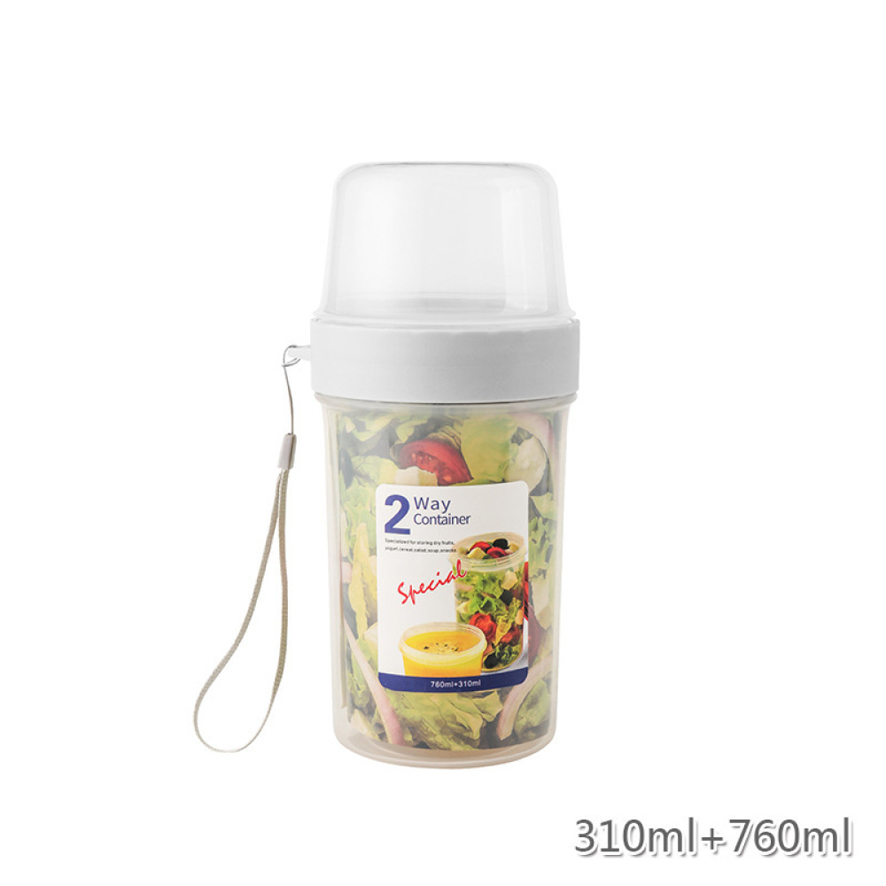 Double Layer Leakproof Food Ca - Meal Prep Jar Salad recension och pris
